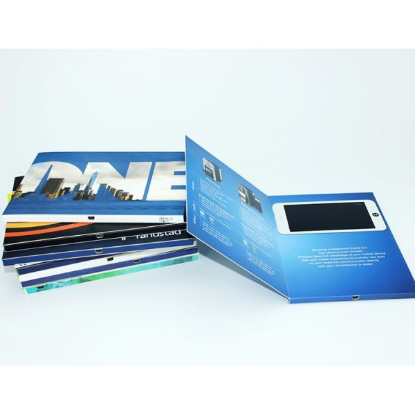Video In Folder Free Sample Limited 5" Handmade Promotional LCD Video Brochure