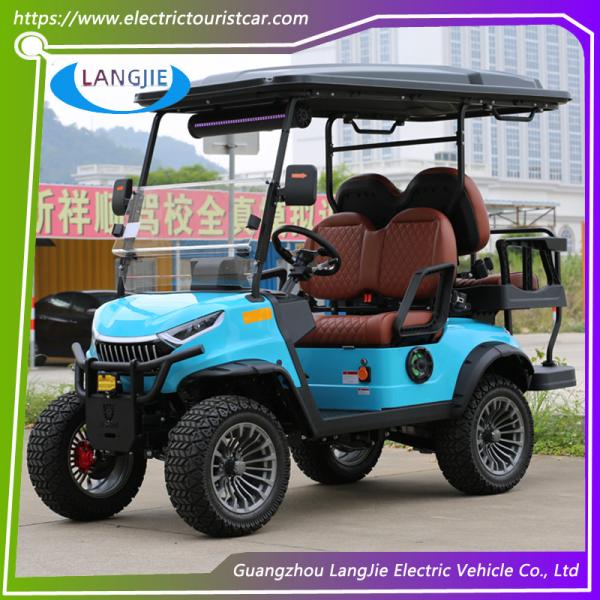 Battery Operated 4 Wheel Electric Golf Cart 48V Motor Suits For Hotel