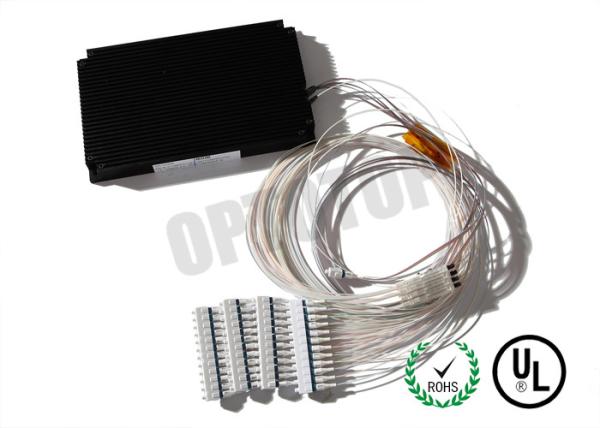 1X32  1310 / 1490 / 1550 nm Fiber Optic Single Mode Fbt Coupler LC / UPC   Φ 0.9 0.5 m white