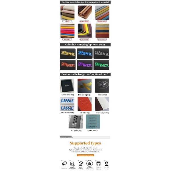 Boîte à bijoux en bois pour bracelet Ensemble d' anneaux de collier