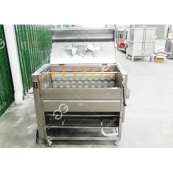 Potato Carrot Washing And Peeling Two In One Machine Small Scale