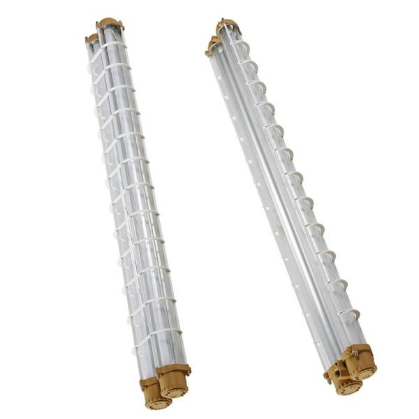 O dispositivo elétrico de luz à prova de explosões do diodo emissor de luz de WF2 50W para o calor do posto de gasolina do óleo impermeabiliza a luz à prova de explosões marinha do tubo da luz do trabalho