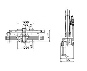 Commercial 6.3T Articulated Boom Crane 11m Lifting Height with CE Certificate