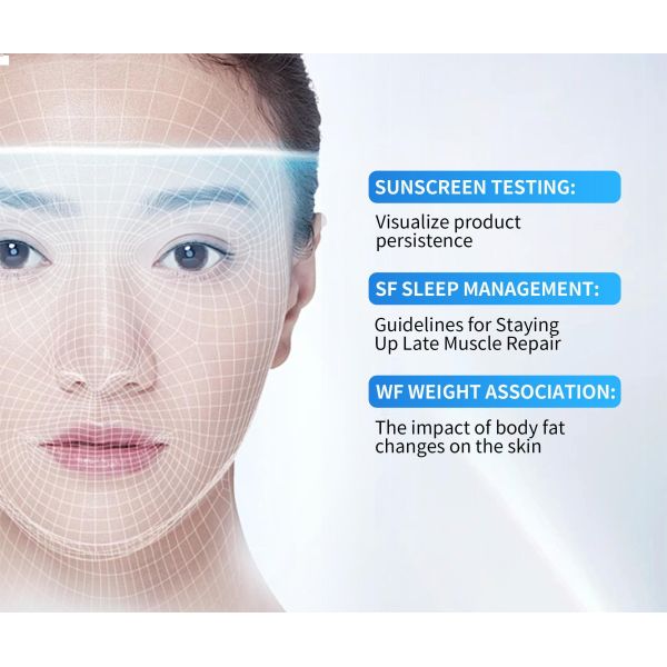 2in1 Intelligence Full Facial Detection Scalp Scanner 3D AI Facial Skin Analyzer
