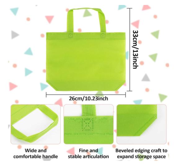 Non Woven Party Favor Bags  Colorful Reusable Bags Non Woven Solid Color Reusable Tote Bags Bulk With Handles Nonwoven Reusable Grocery Bags