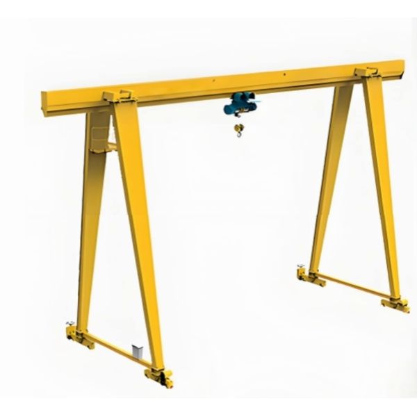 20 Ton Rated Loading Capacity Portable MH Gantry Crane with Height Adjustable Feature and Remote Controller