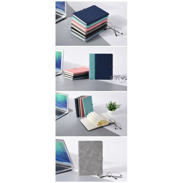 80 Sheets Recycled Paper Softcover Notebook for Custom Printing in Eco-friendly Kraft