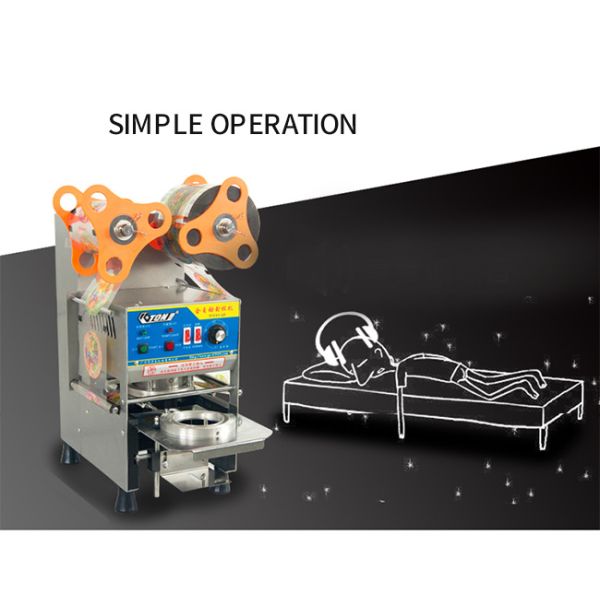 0.36kw 24kg Cup Sealer Machine For Plastic Bottle