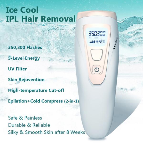 Portable Mini Hair Removal Machine 350000 Pulse Home Laser Hair Removal Device