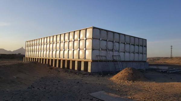 300000 litros de tanque secional do painel de FRP SMC para a maquinaria do tratamento da água
