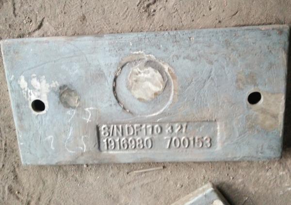 High Cr Cast Iron 1x18x9 hardness HRC57 wear plates for ball mill