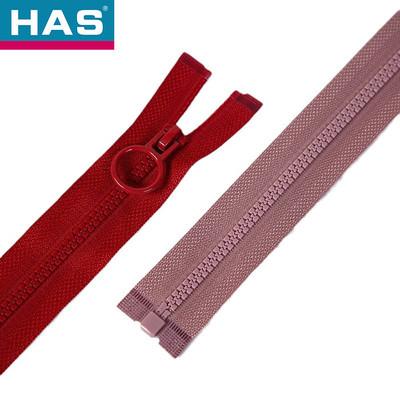 Fermeture à glissière en plastique lisse Fermeture à glissière ouverte / fermé Fermeture à glissière rouge invisible