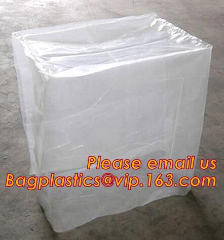 Plastic reusable thermal pallet cover, Heavy Duty Waterproof Pallet Cover Tarp, LLDPE Elastic Pallet Packaging Bag Cover