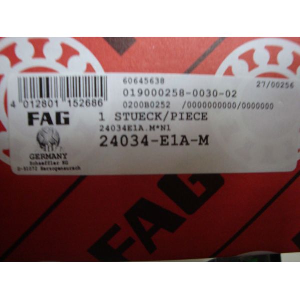 Stainless Steel Spherical Roller Bearings FAG SKF 24034CC W33 For Axle Of Railway Rolling Stock