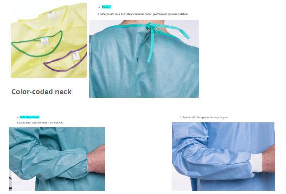 Облегченный желтый устранимый ППЭ одевает одежду 35гсм Ковералльс - 60гсм