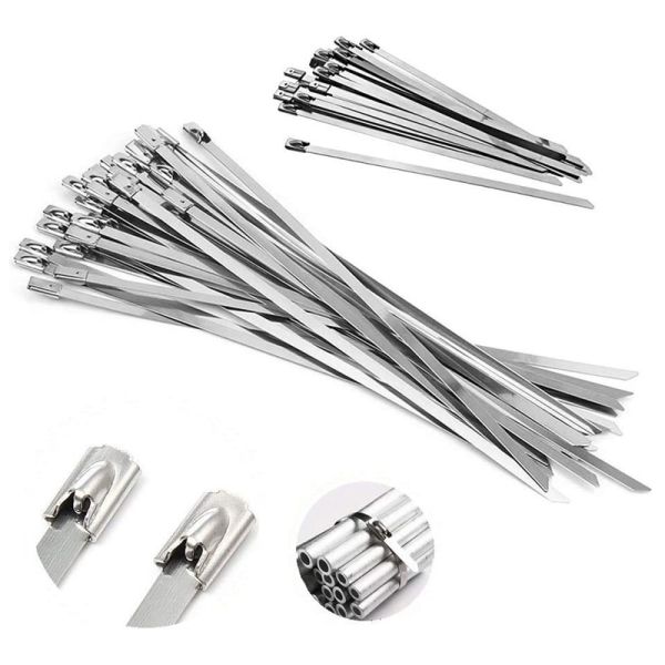 304 316 Stainless Steel Zip Ties PVC Coated Eco Friendly For Bunding Wires