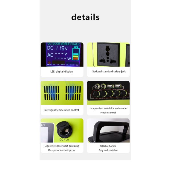 LiFePO4 Lithium Power Bank para acampamento 12,8V