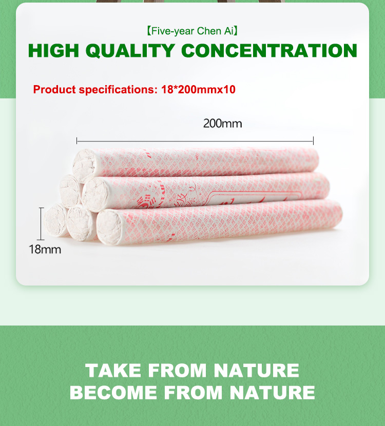 Зеленый цвет чистое Moxa Rolls ZhongYan Taihe для Moxibustion латает китайский Mugwort