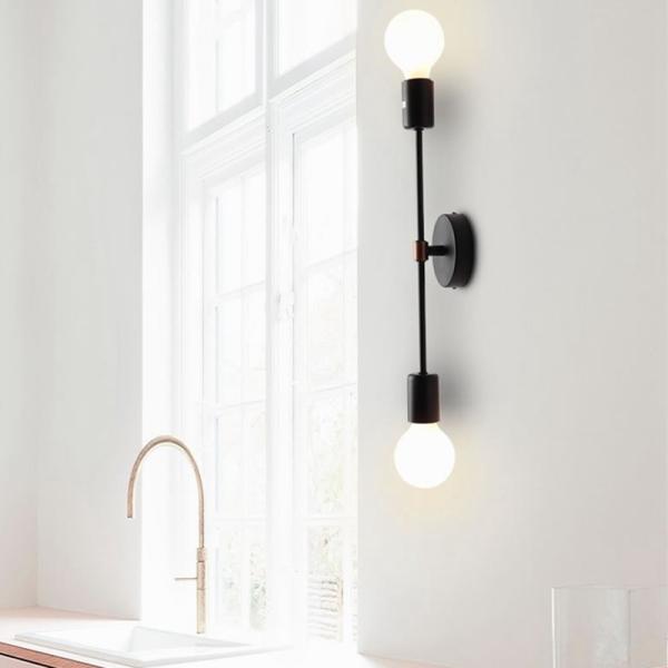 Creative Bedside Iron Double Head LED Wall Lamps Bedside lamp (WH-VR-17）