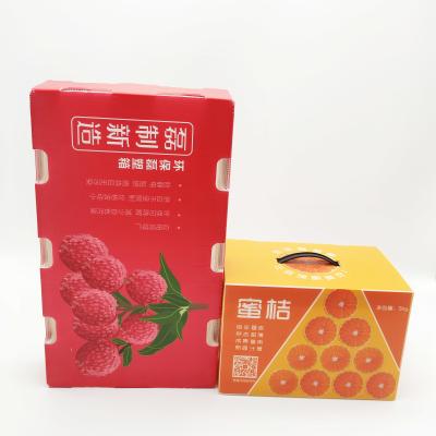Fruit Corrugated Plastic Packaging Boxes With Handles Antistatic