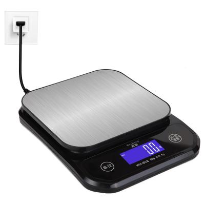 USB Waterproof IP67 Digital Kitchen Weighing Scale for Baking 5kg Maximum Weight Recommendation Digital Display