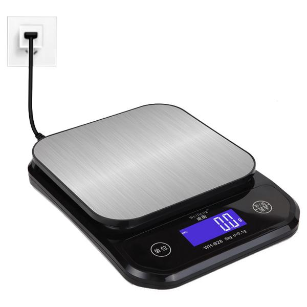 USB Waterproof IP67 Digital Kitchen Weighing Scale for Baking 5kg Maximum Weight Recommendation Digital Display