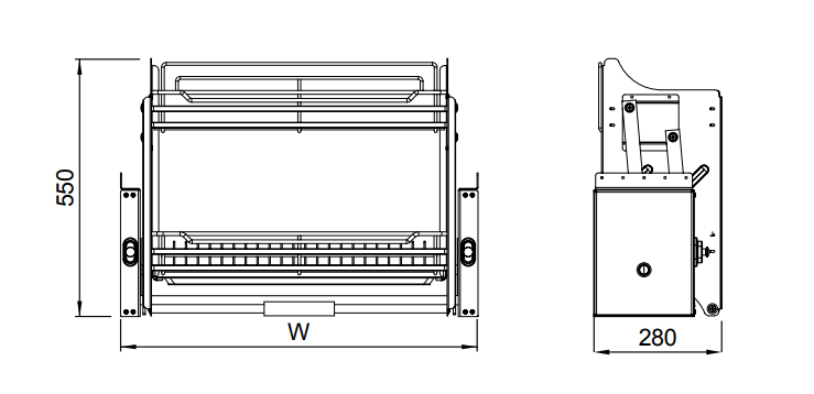 2 Layers Soft Stop Stainless Steel Kitchen Elevator Basket Iron Steel