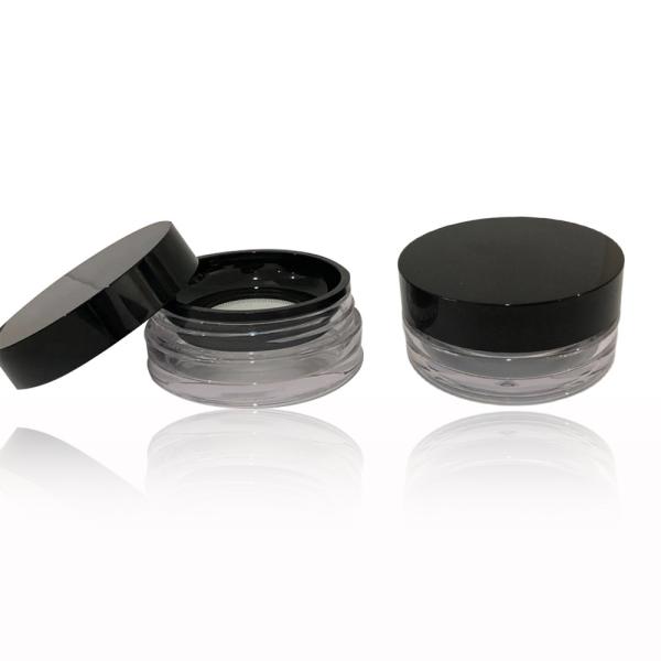 Customized 8g Clear Plastic Empty Loose Powder Case 32.8*68.4mm