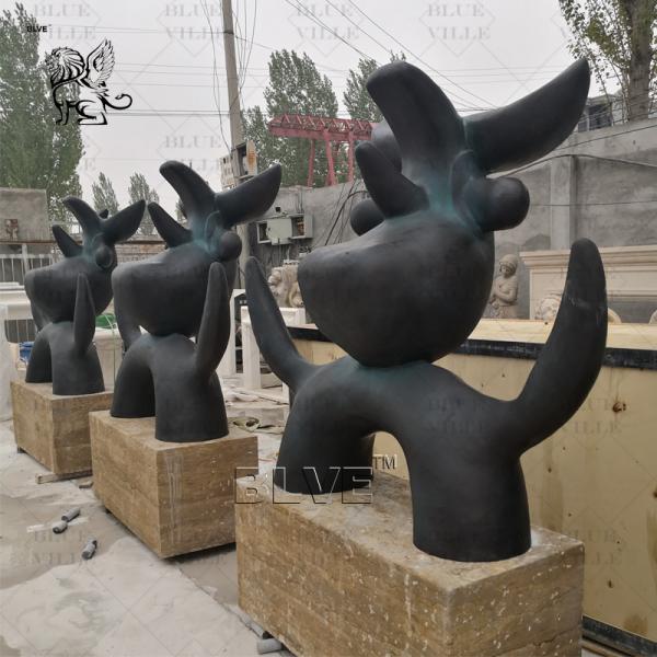 Metal Figure Abstract Sculpture Bronze Statue Garden Totem Antique Art Large Outdoor Decoration