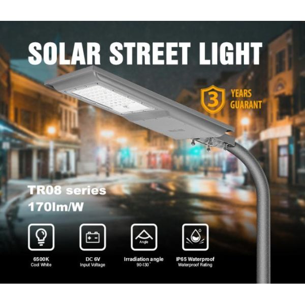 100 Вт Все в одном солнечные светодиодные уличные фонари ABS корпус SMD 2835 LED чип 7000lm