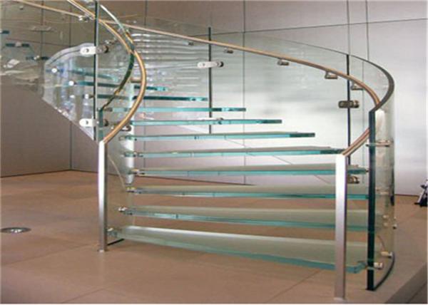 Pvc Handrail Building Curved Stairs Oak Stairs Non Slip AS/NZS 2208 Certificate