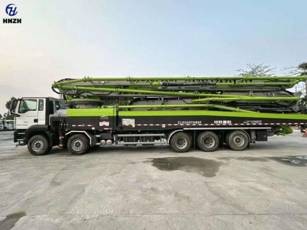 Used Zoomlion 70M Concrete Pump Truck ZLJ5550THBKF 70X-6RZ Second Hand  Construction Equipment for readymix 