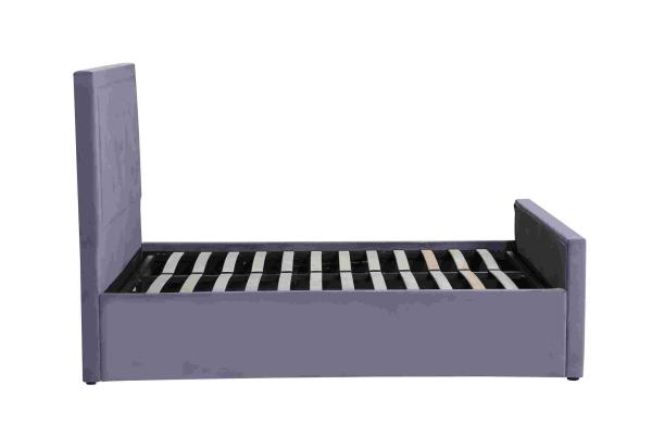 Odm 1.6x2m Queen Size Platform Bed Bedroom Furniture Upholstery Fabric Velvet