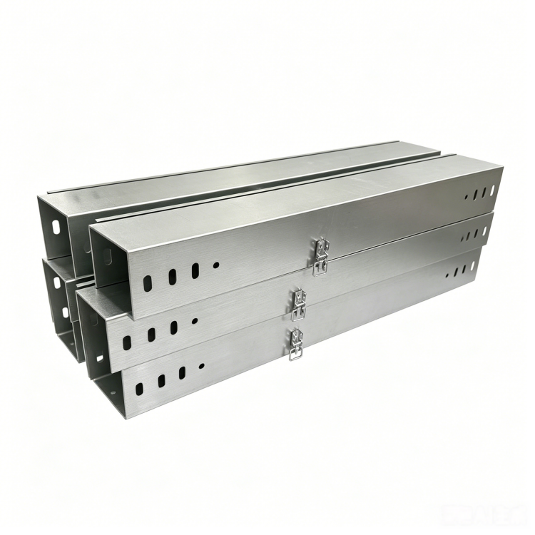 Trough Cable Tray Perforated Type For Electric Project Cable Management With Lock Buckle