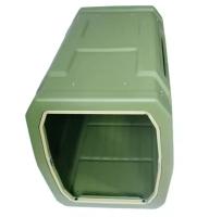 OEM Molde giratorio gatos mascotas jaulas sólidas perreras de plástico rotomolded perreras pesadas caja de perro
