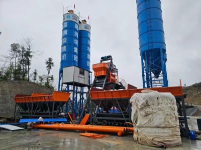 Instalações de mistura de betão prontas em funcionamento Empresas Estações estacionárias de mistura de betão 25m3 a 240m3/h