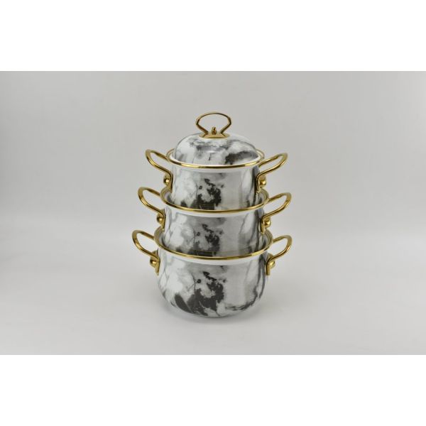 Enamel Cookware Casserole Pot Set Home Kitchenware Cooking Pot OEM Size