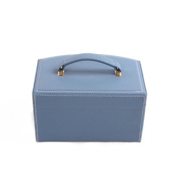 Portable Two Layer Jewelry Box Organizer With Lock Multifunction Jewellery Storage Box