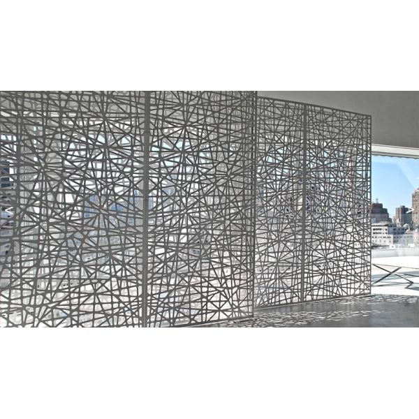 Powder Coated Aluminum Privacy Fence Decorative Waterproof 6ft Height