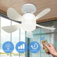 16 pouces LED lampes de ventilateur de plafond télécommande E27 ventilateur
