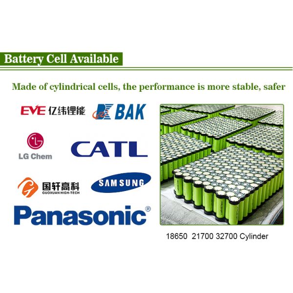 электрический скутер 52v 35ah литий-ионного аккумулятора 60V 72v e велосипеда 52V с Biuld в BMS