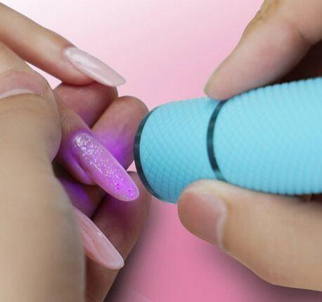 Mini 9 LEDS uv gel lamp Power with 3x AAA Battery