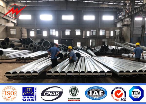 60FT pólo de energia elétrica com material Q235 e Q345 de alta resistência para iluminação de rua