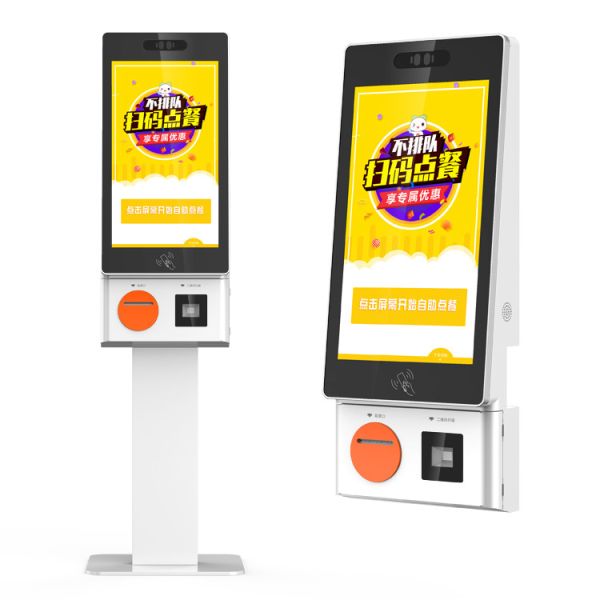 24 Inch Self Checkout Kiosk RF Check Out RFID Card Reader For Supermarket Restaurant
