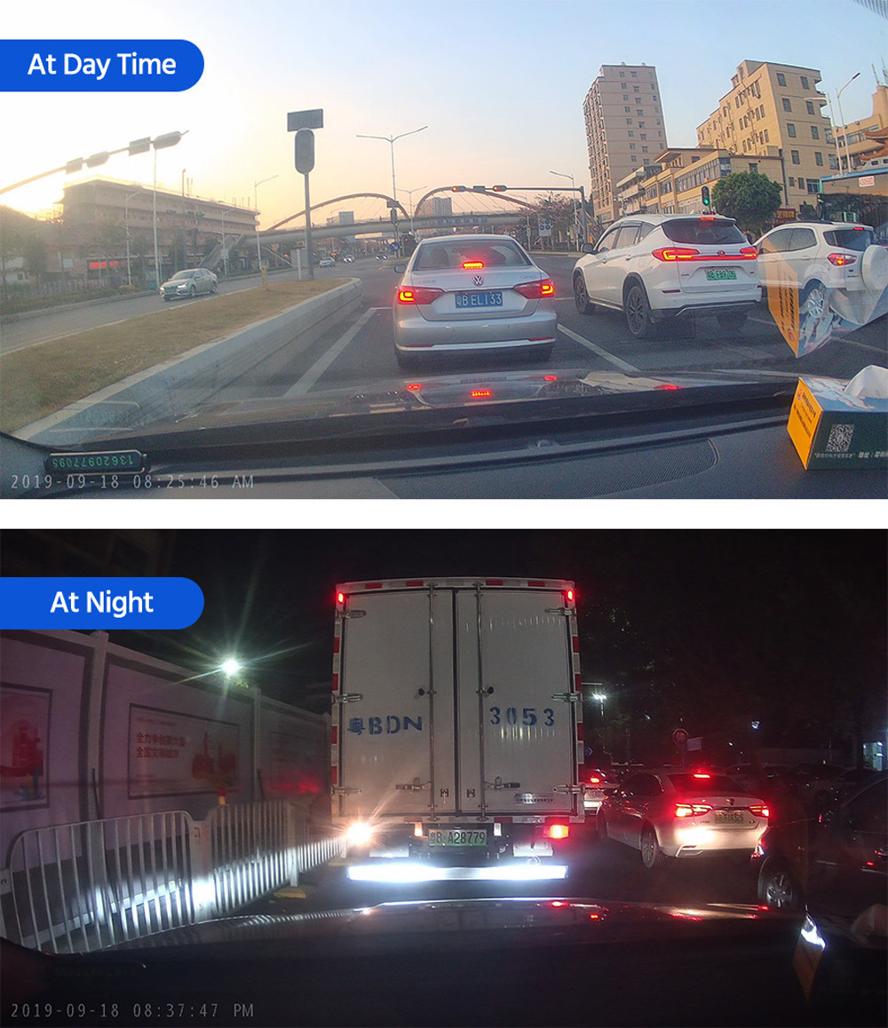 Персонализированный автомобильный видеорегистратор приборной панели IPS Dashcam 1080P DVR