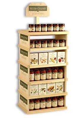 white powder coated 8pegs wire counter display rack