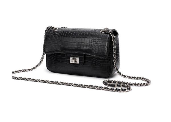 Alligator Pattern Cross Body Womens Shoulder Handbags Larger Chain Small Square Bag