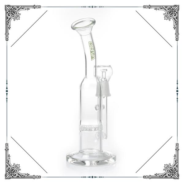 8.5 Inches Bubbler Honeycomb Perc Mini Smoking Water Pipes Pressing  Crystal Thick Base