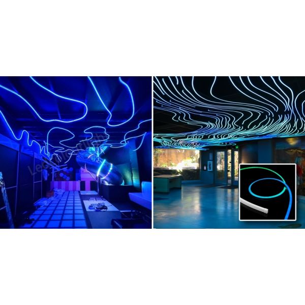 Addressable RGB Color Changing LED Pixel Neon Strip Light DC24V LED Rope Lights