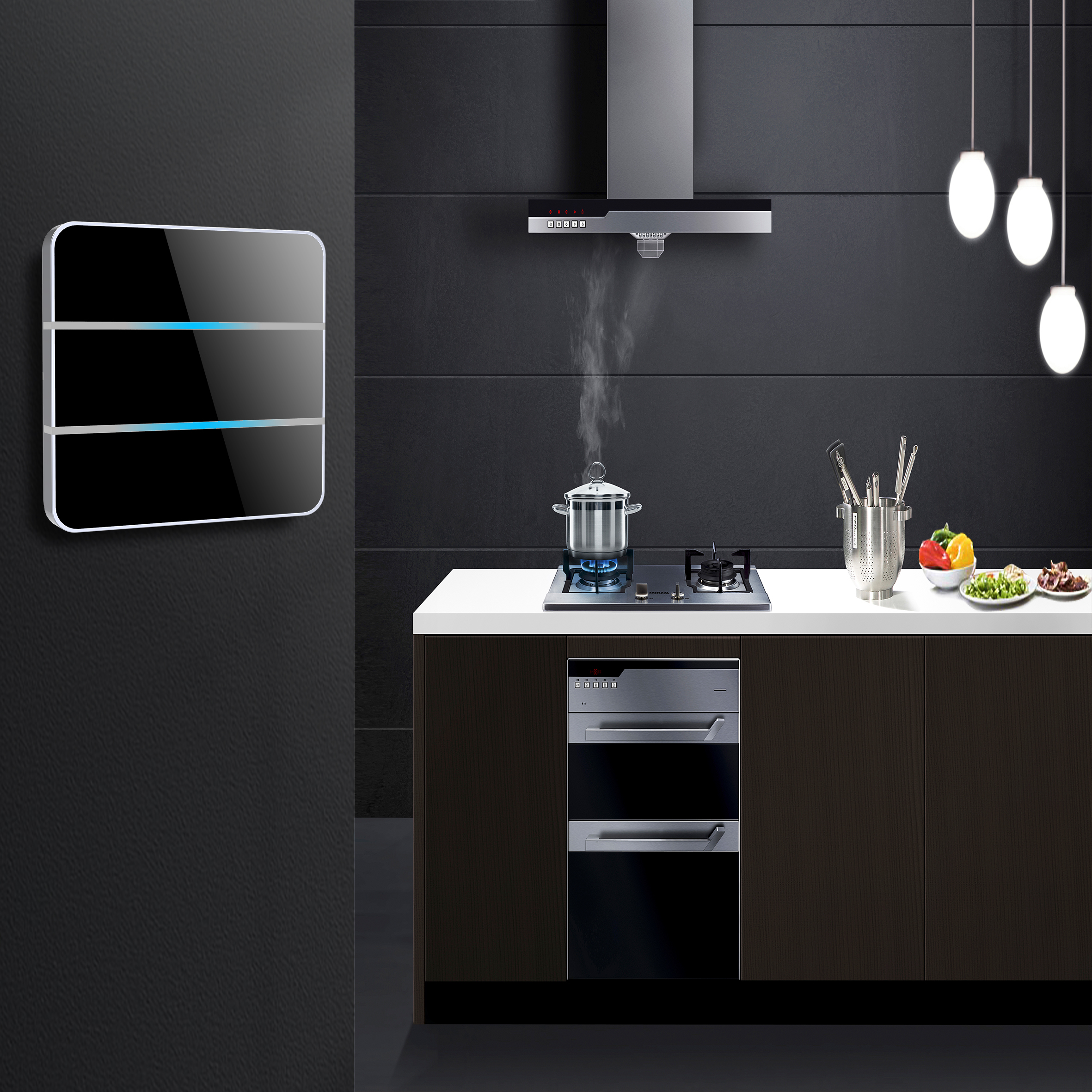For Tuya Smart Switches for Home Alexa Timer UK/EU/US Standard 10A Max. Current 24V Max. Voltage Touch Panel 1pc MOQ